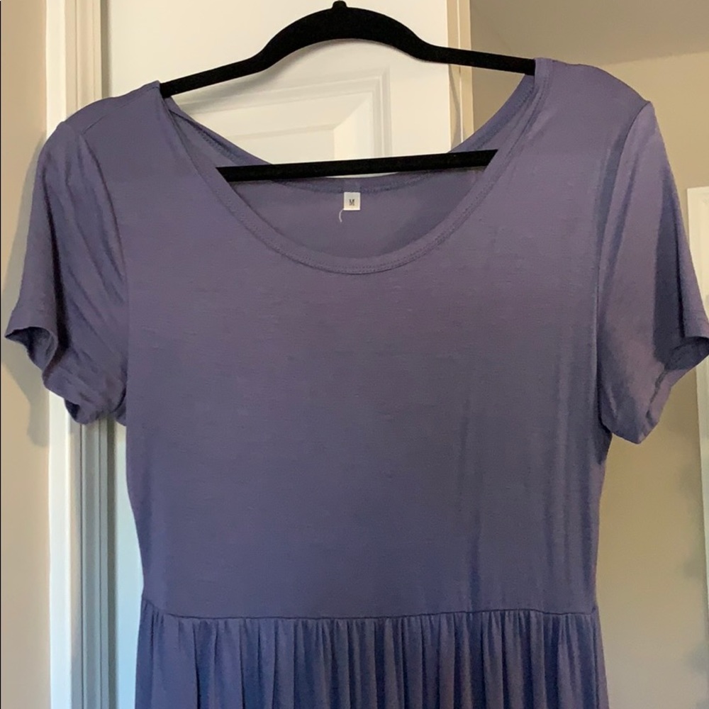 Grey blue Maxi dress